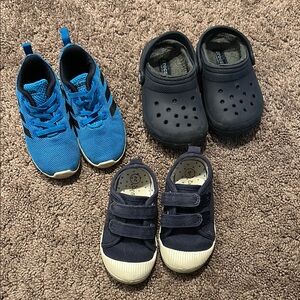 adidas | Shoes | Toddler Boys Size 7 Crocs Adidas Sneakers And Cat Jack  Sneakers Bundle | Poshmark